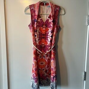 Antonio Melani Sleeveless Shift Dress with Belt